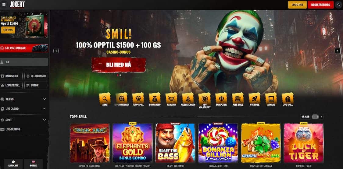 jokery casino forside